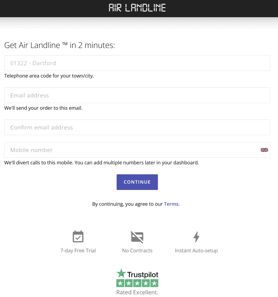 select 01322 Dartford area code from the dropdown